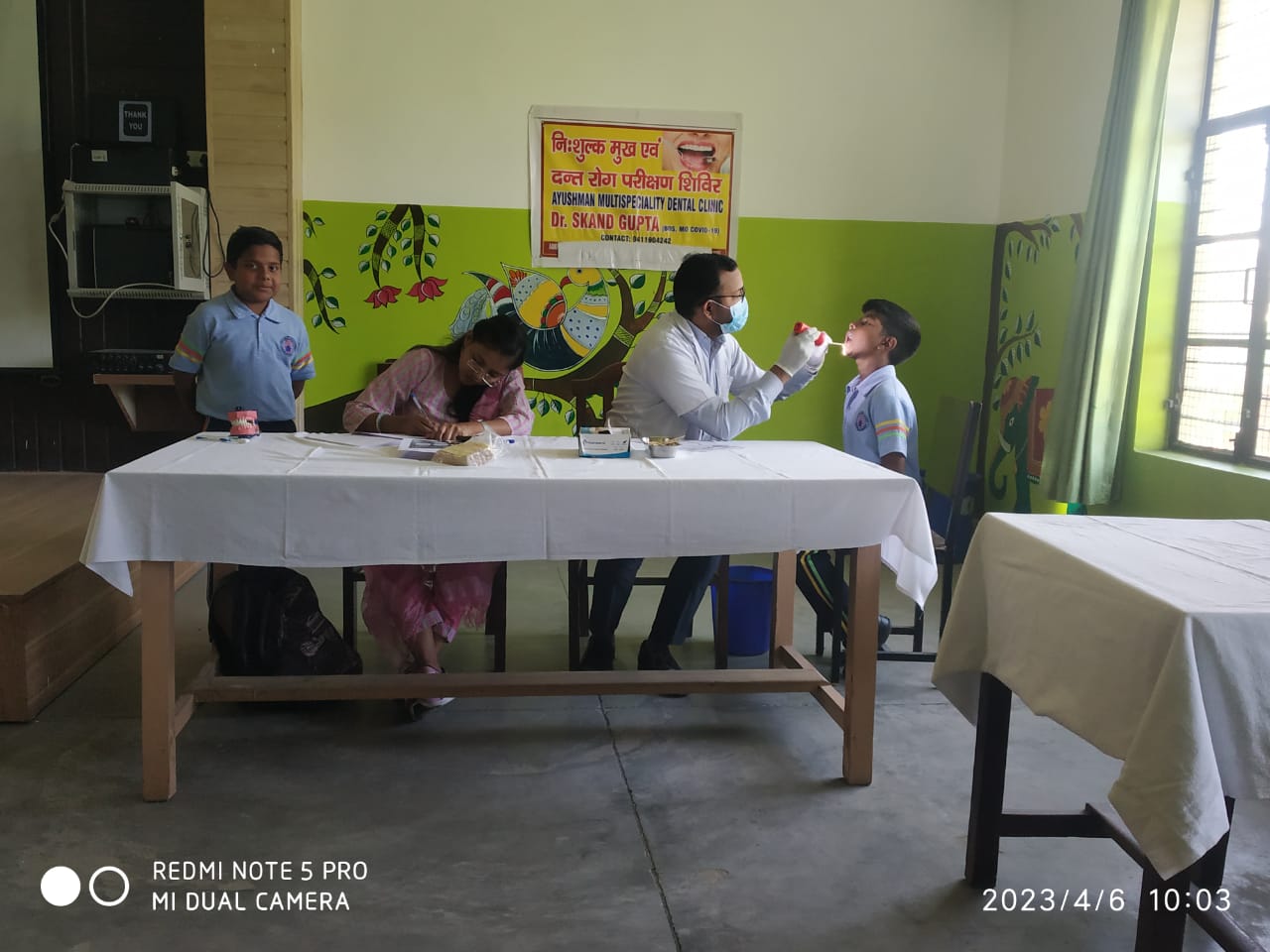 Healthy Smiles a Dental Check-up and Orientation Program for classes VI to VIII.